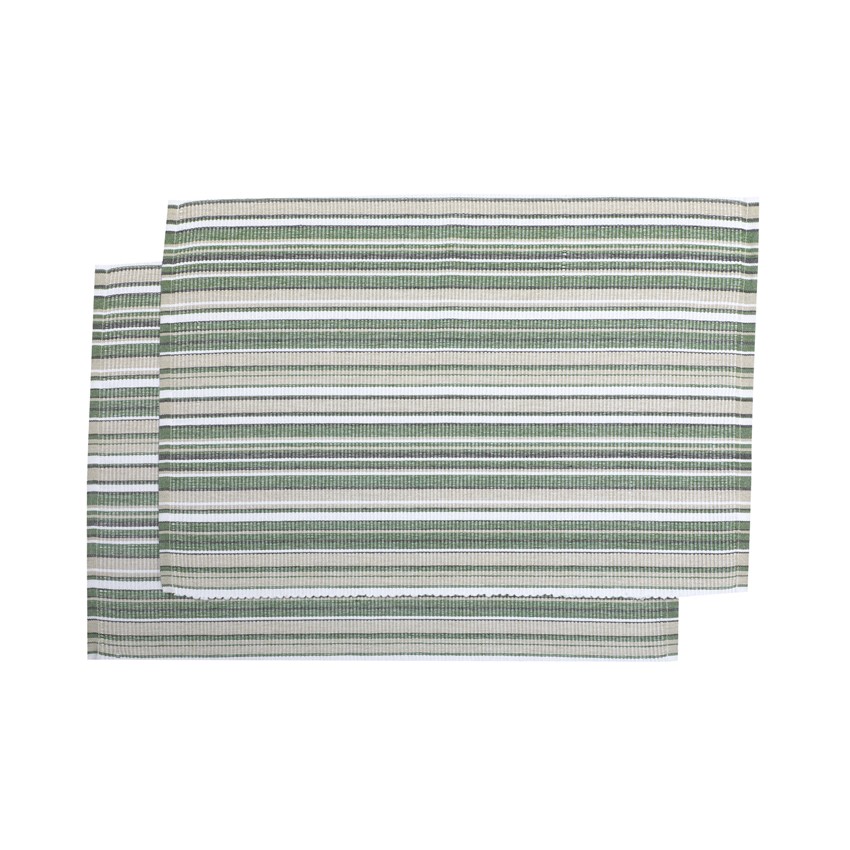 Återvunnen Tablett 2-pack Jonas, Grön/Linne