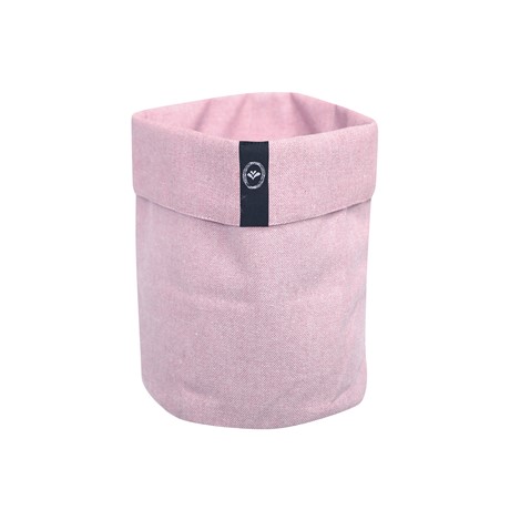 Återvunnen Korg Elin, Ljusrosa/Vit