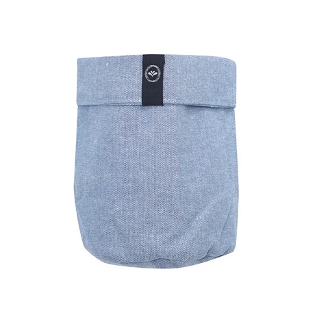 Återvunnen Korg Elin, Gråblå/Vit