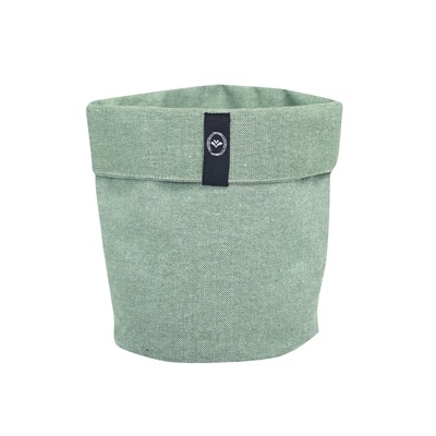 Återvunnen Korg Elin, Grön/Vit