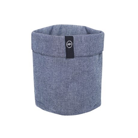 Återvunnen Korg Elin, Marinblå/Vit