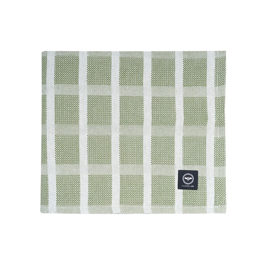 Återvunnet Överkast Bodil, Grön/Vit