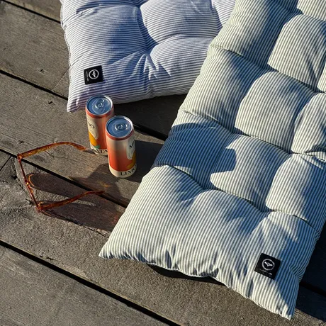 Återvunnen Bänkdyna Bosse, Avtorkningsbar, Grön/Vit