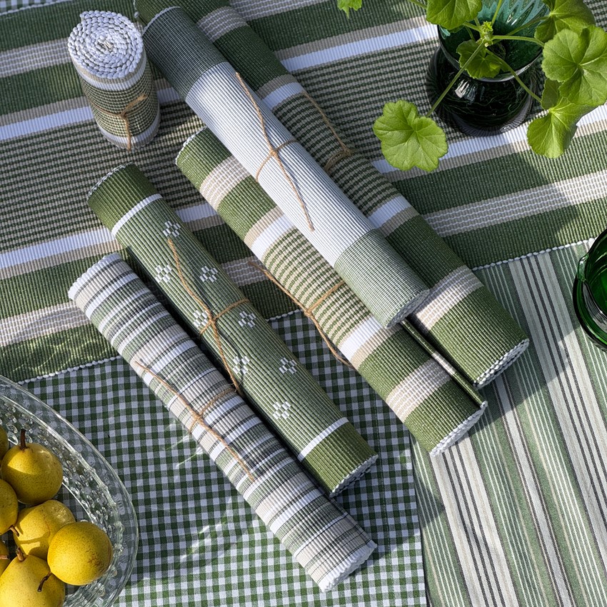 Återvunnen Löpare Jonas, Grön/Linne