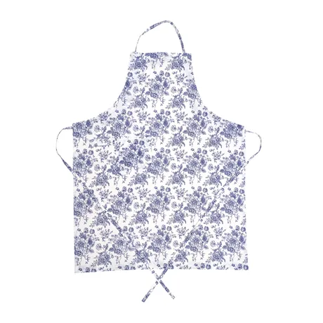Återvunnet Förkläde Juni, Vit/Blå