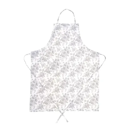 Återvunnet Förkläde Juni, Vit/Ljusgrå