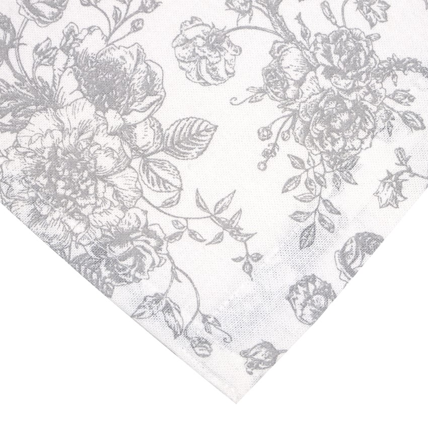 Återvunnet Förkläde Juni, Vit/Ljusgrå