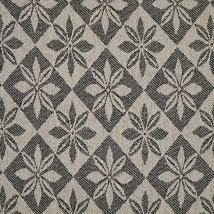 Återvunnen Metervara Anna, Svart/Linne