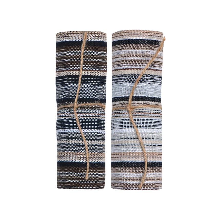 Återvunnen Kökshandduk Goa, 2-sorterat, Svart Multi