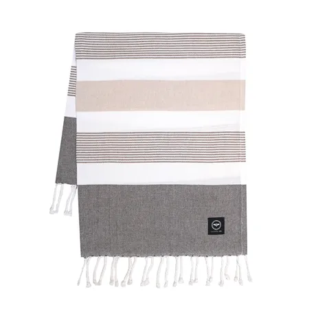 Återvunnet Badlakan Hamam Alice, Brun/Ljusbrun