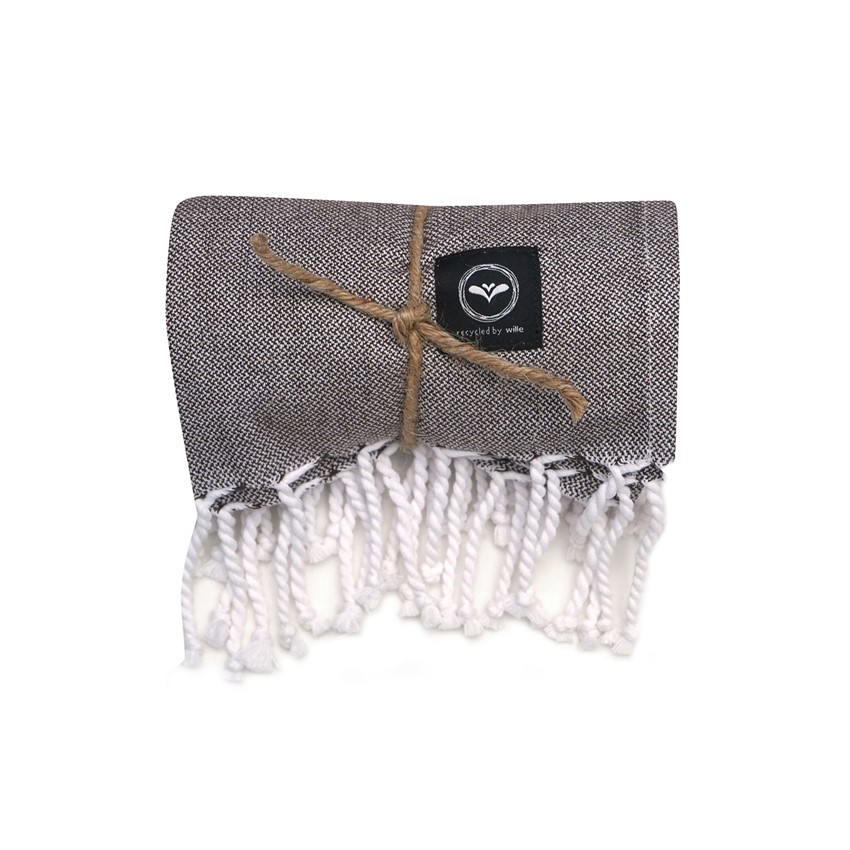 Återvunnet Badlakan Hamam Alice, Brun/Ljusbrun