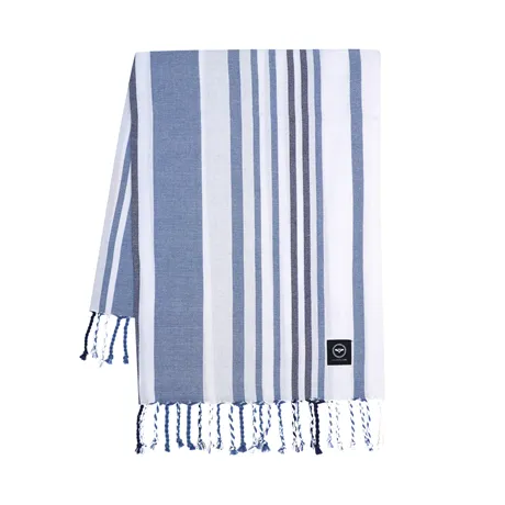 Återvunnet Badlakan Hamam Le Havré, Vit/Grå