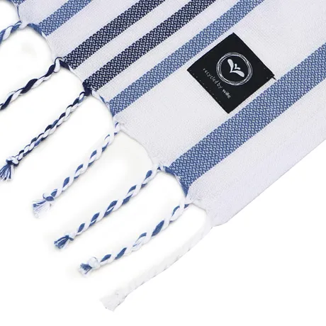 Återvunnet Badlakan Hamam Le Havré, Vit/Grå