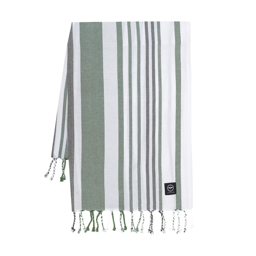 Återvunnet Badlakan Hamam Le Havré, Vit/Grön