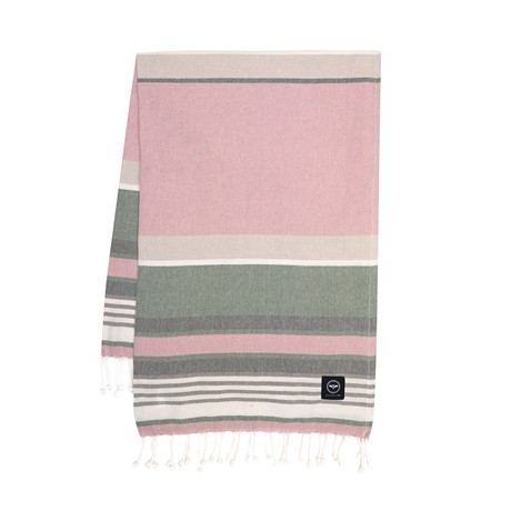 Återvunnet Badlakan Hamam Biarritz, Rosa/Grön