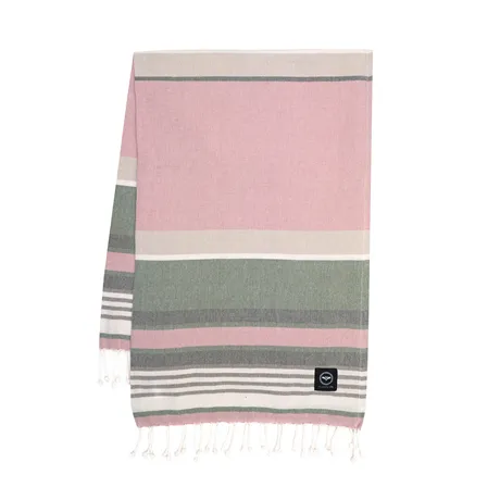 Återvunnet Badlakan Hamam Biarritz, Rosa/Grön