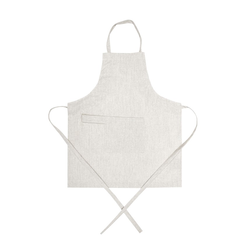 Återvunnet Avtorkningsbar Barnförkläde Hedvig, Linne/Vit