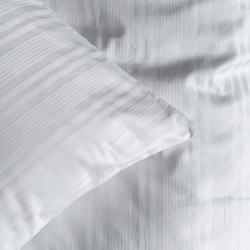 Ekologiskt Örngott Satin Teddy, Vit