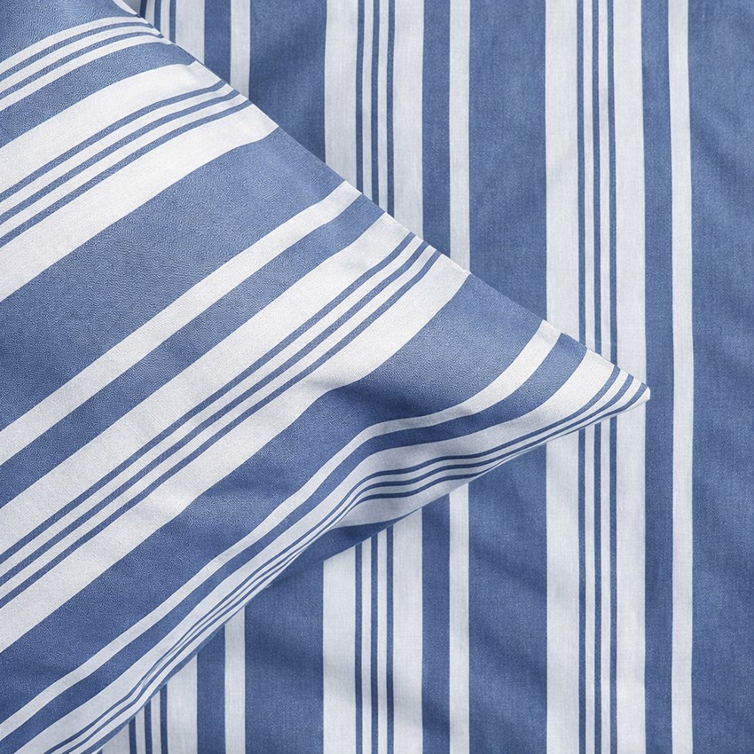 Påslakanset 2-dels Corali, Vit/Blå