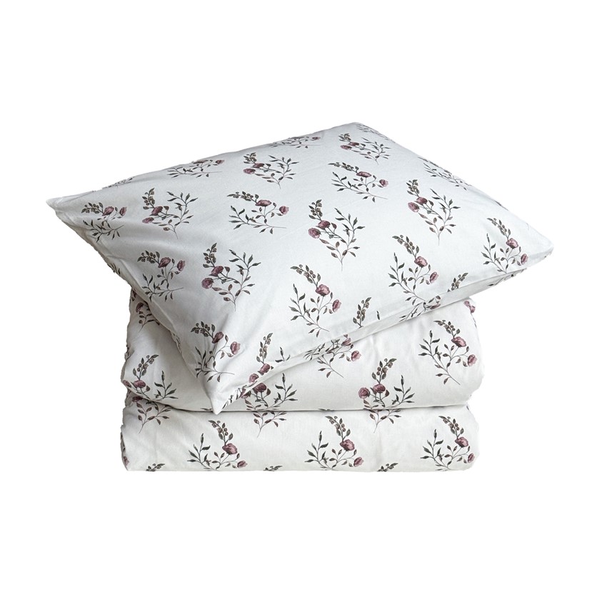 Örngott Olivia, Vit/Rosa