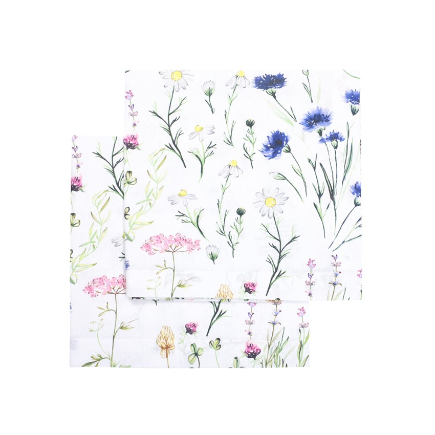 Återvunnen Servett 2-pack Hilma, Blå/Grön