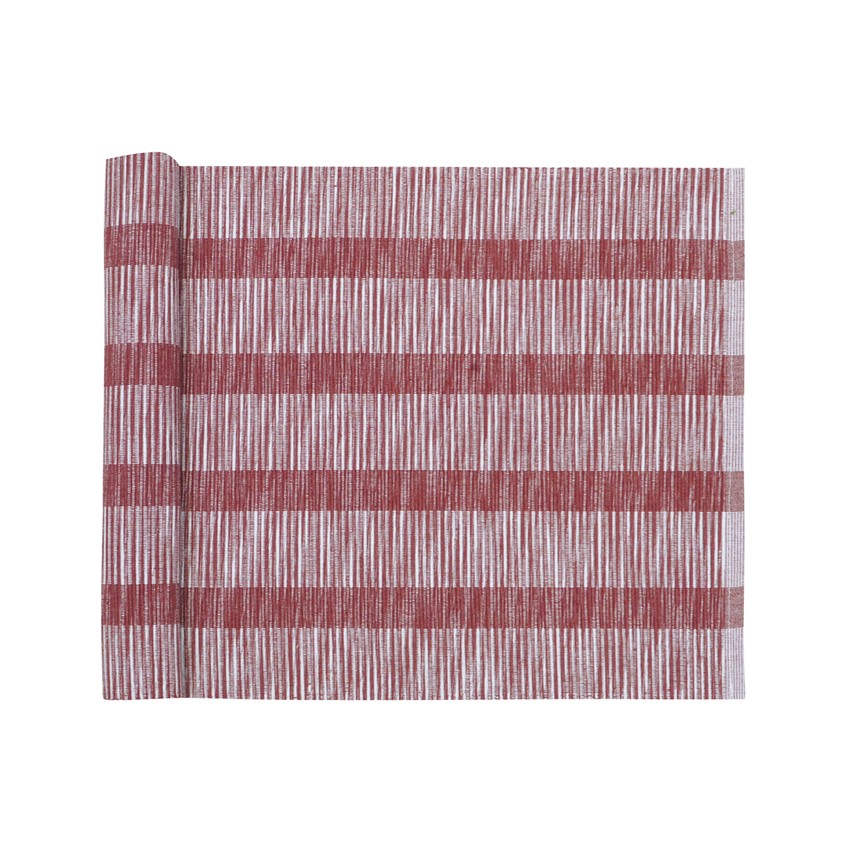 Återvunnen Löpare Minna, Vinröd/Grå