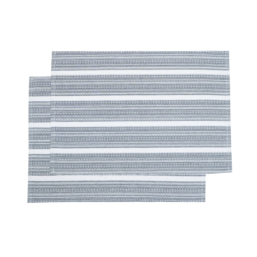 Återvunnen Tablett 2-pack Tuva, Marinblå/Ecru