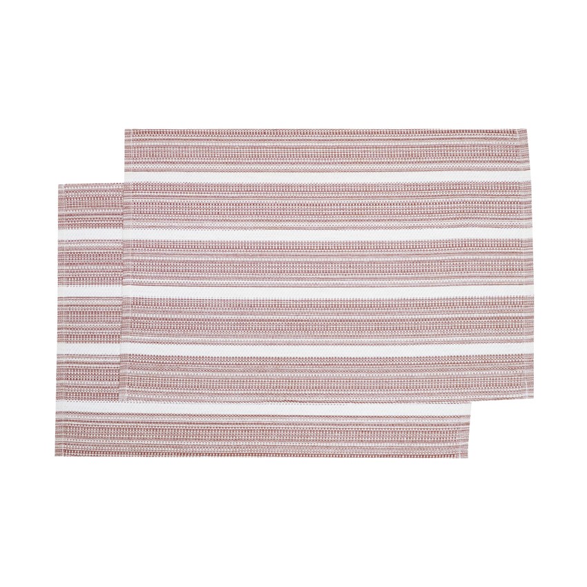 Återvunnen Tablett 2-pack Tuva, Vinröd/Ecru