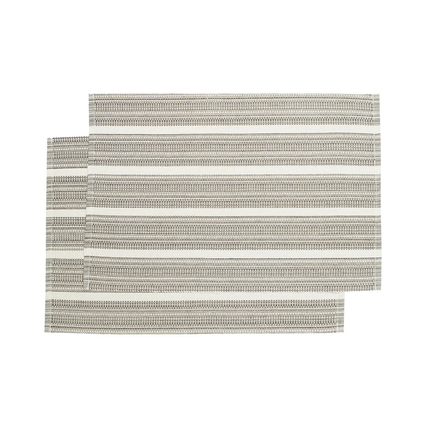 Återvunnen Tablett 2-pack Tuva, Brun/Linne