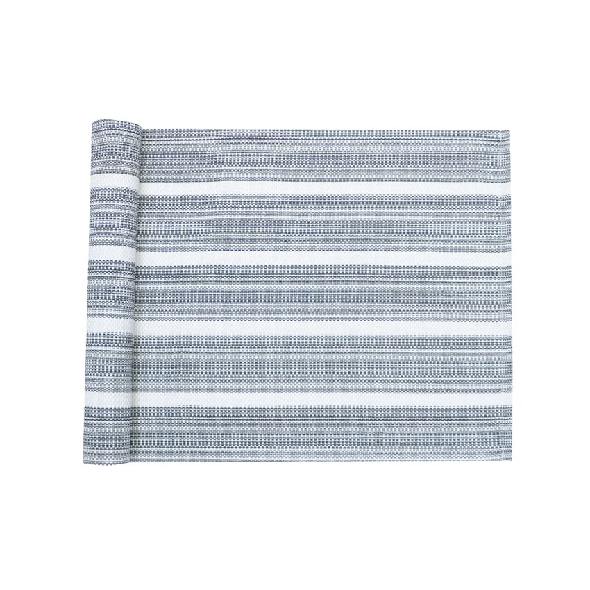 Återvunnen Löpare Tuva, Marinblå/Ecru