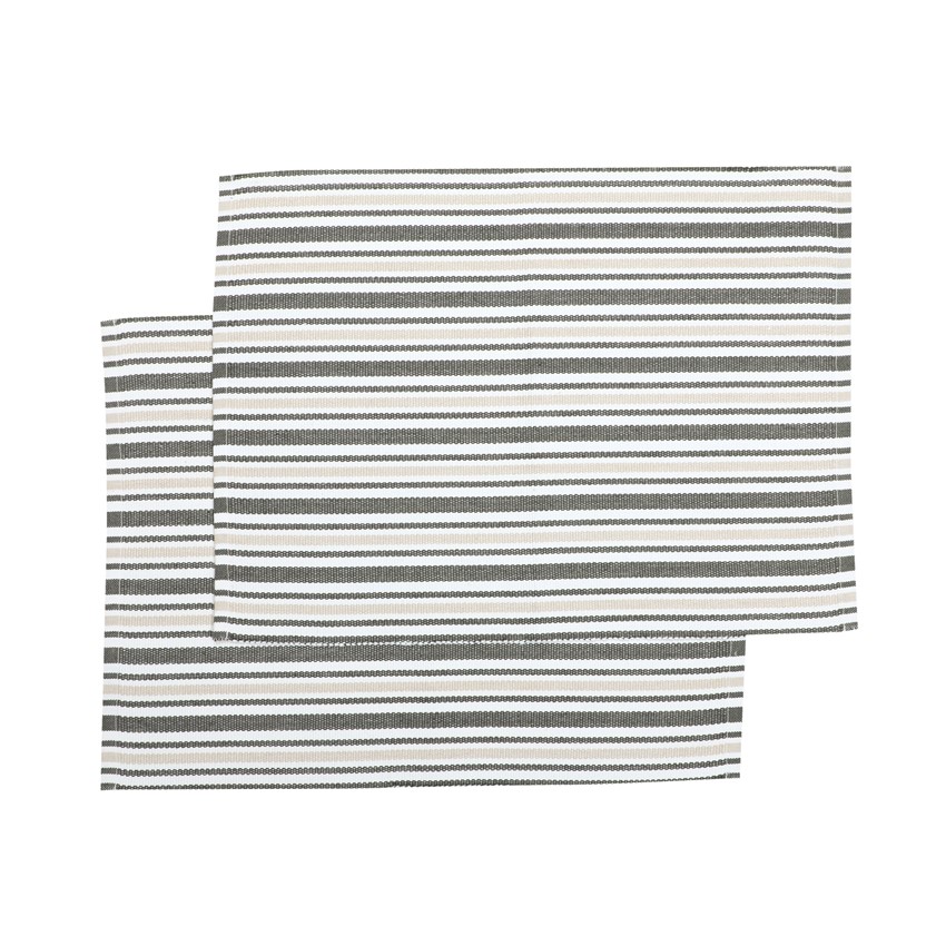 Återvunnen Tablett 2-pack Casper, Olivgrön/Beige
