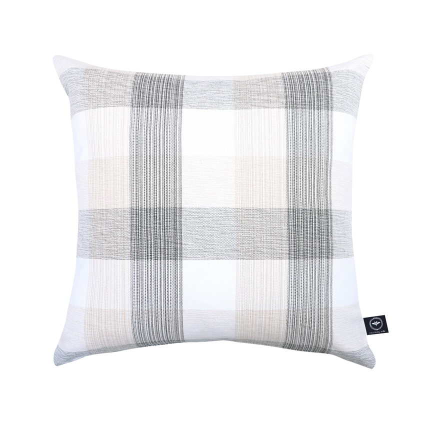 Återvunnet Kuddfodral Loke, Olivgrön/Linne