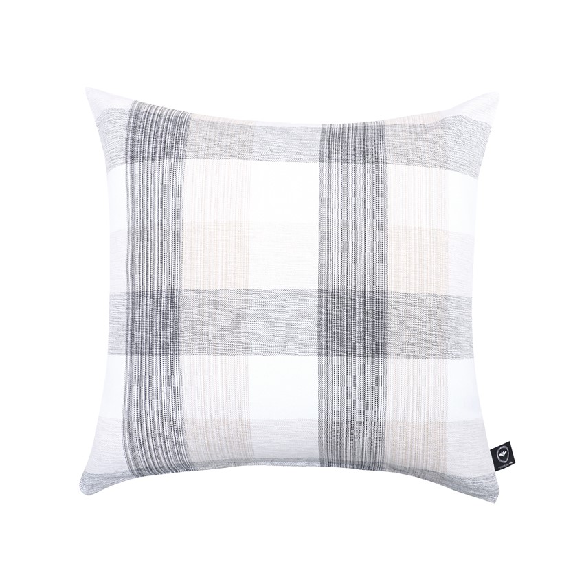 Återvunnet Kuddfodral Loke, Mörkgrå/Linne