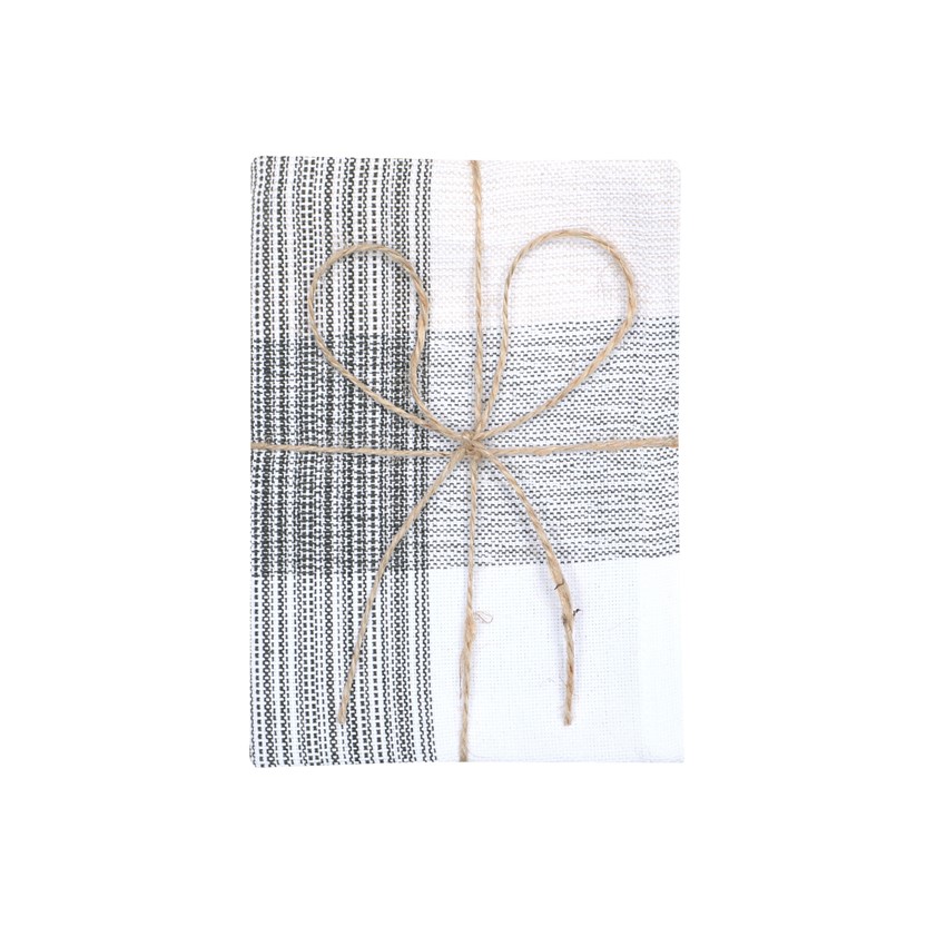 Återvunnen Kökshandduk 2-pack Loke, Olivgrön/Linne