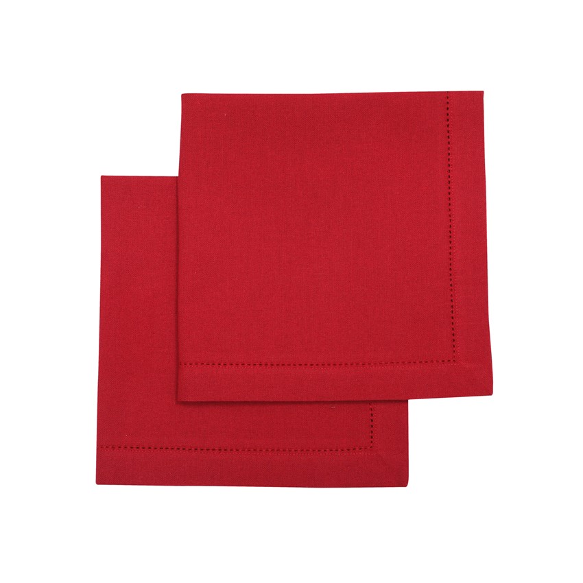 Återvunnen Servett 2-pack Ylva, Mörkröd