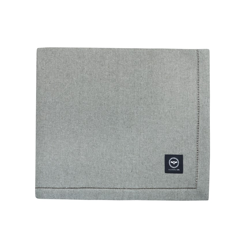 Återvunnen Duk Ylva, Olivgrön/Beige