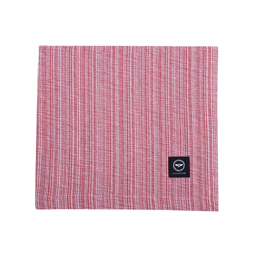 Återvunnen Duk Jonna, Mörkröd/Vit