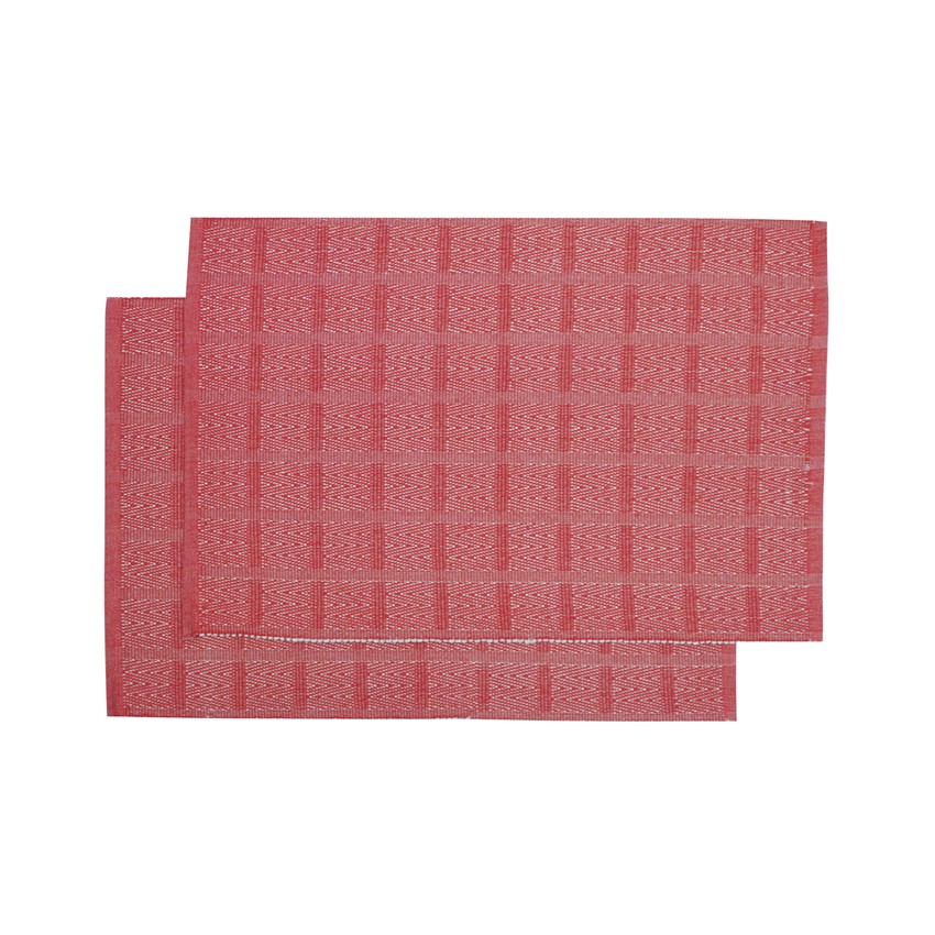 Återvunnen Tablett 2-pack Viggo, Mörkröd/Linne