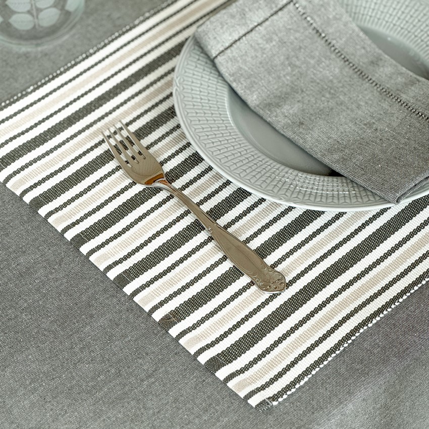 Återvunnen Tablett 2-pack Casper, Olivgrön/Beige