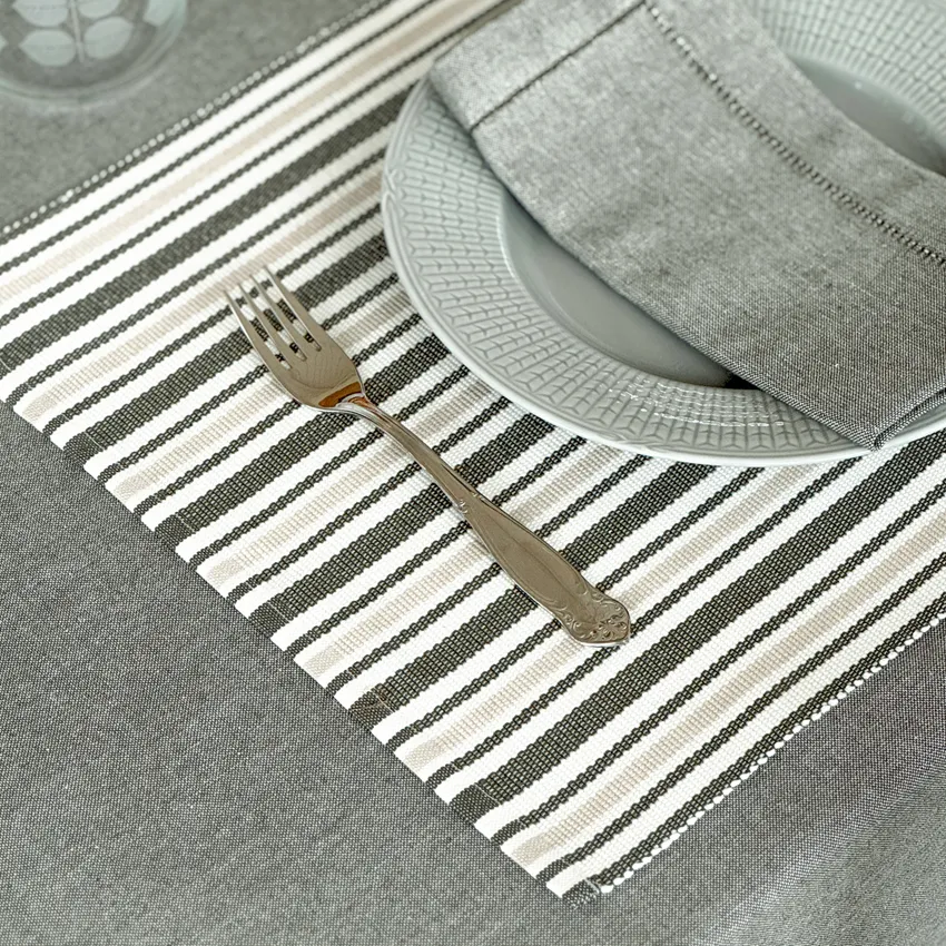 Återvunnen Tablett 2-pack Casper, Olivgrön/Beige