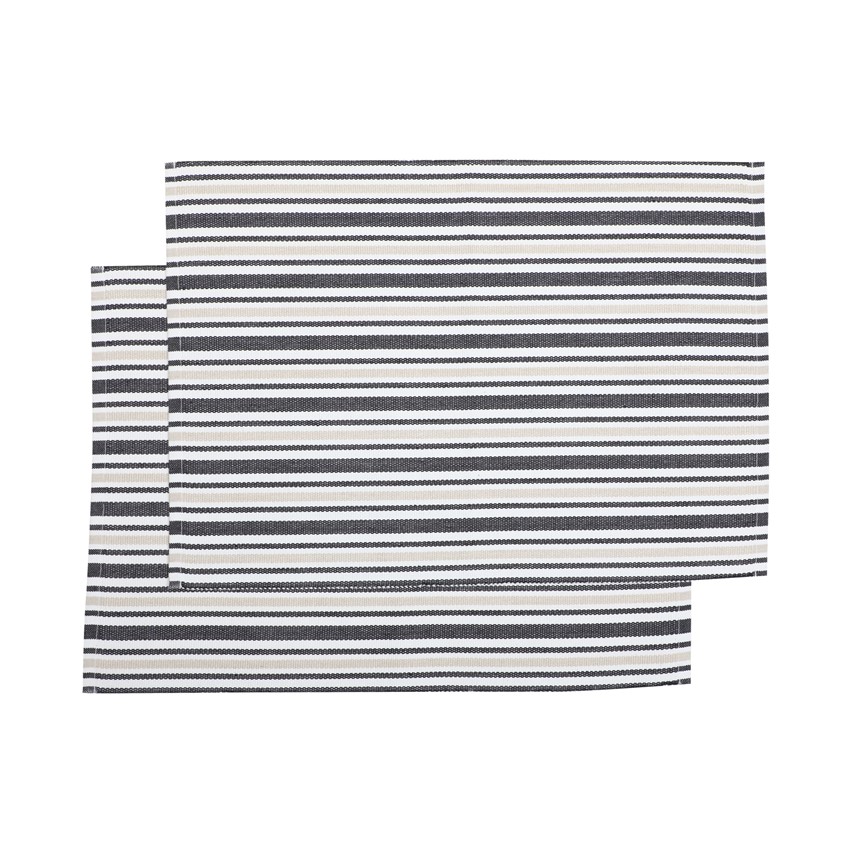 Återvunnen Tablett 2-pack Casper, Svart/Beige