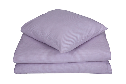 Ekologiskt King-size Påslakanset 3-dels Philip, Rosa/Vit