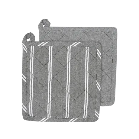 Återvunnen Grytlapp 2-pack Agda, Olivgrön/Beige