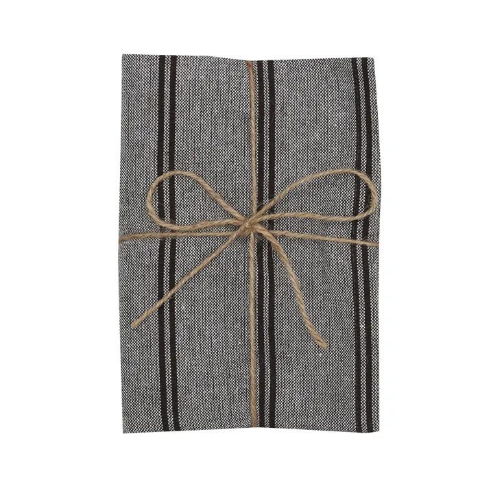 Återvunnen Kökshandduk 2-pack Agda, Brun/beige