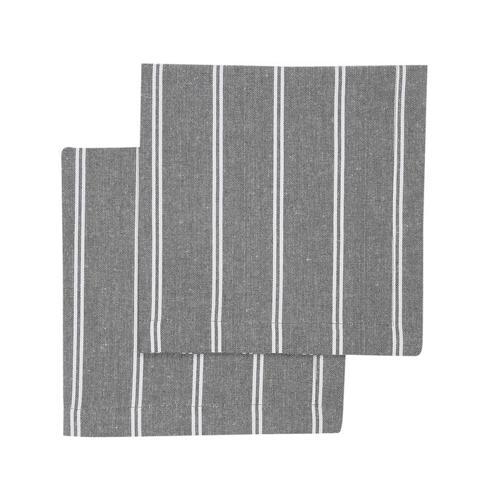 Återvunnen Servett 2-pack Agda, Olivgrön/Beige