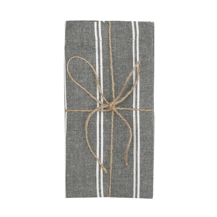 Återvunnen Servett 2-pack Agda, Olivgrön/Beige