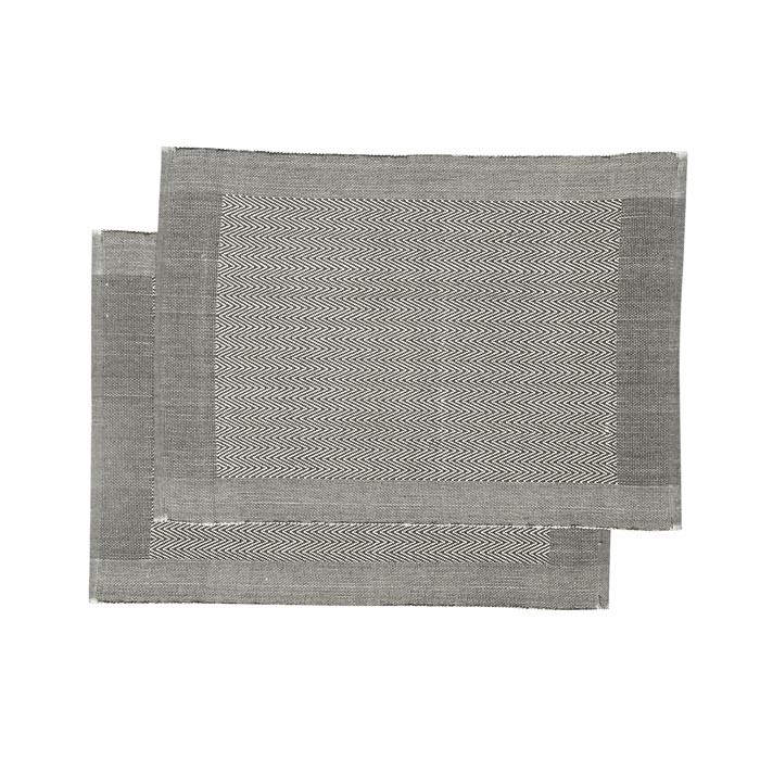 Återvunnen Tablett 2-pack Agnes, Olivgrön/Beige