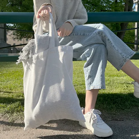 Återvunnen Kasse Bära, Beige