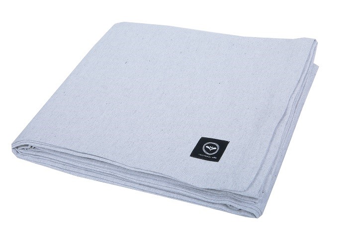 Återvunnen Duk Elin, Ljusgrå/Vit