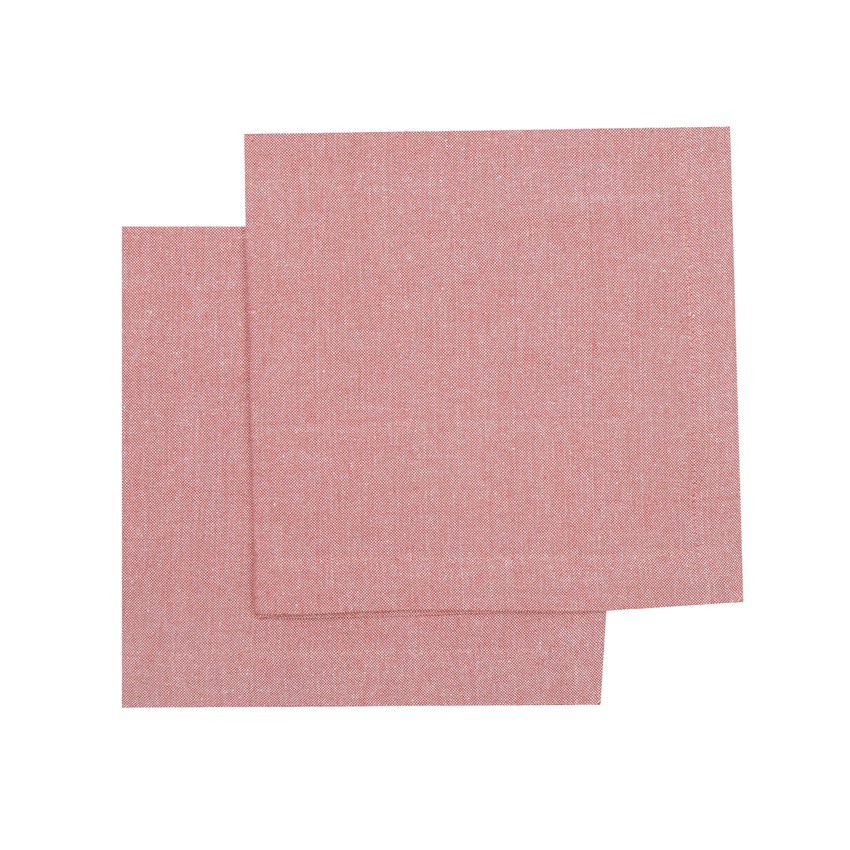 Återvunnen Servett 2-pack Elin, Rosa/Vit